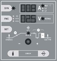 Setting four-time PULSE mode Press button FNC until you switch on two LEDs four-cycle and PULSE in the picture. Mode four-cycle pulse is adjusted.