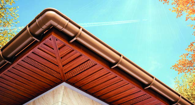 Podsufitka Galeco DECOR Dekoracyjna podsufitka typu siding przeznaczona jest do zabudowy okapu dachu na zewnątrz budynku. Jej zastosowanie pozwala w szybki i prosty sposób poprawić estetykę budynku.
