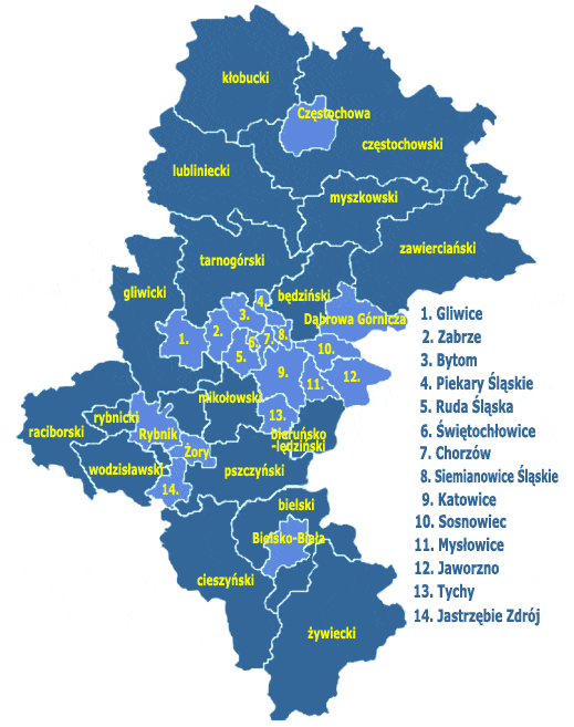 1.2 Charakterystyka Gminy Lędziny 1.2.1 Lokalizacja Gmina miejska Lędziny położona jest w środkowej części województwa śląskiego, w powiecie bieruńsko-lędzińskim, na pograniczu Wyżyny Śląskiej i Kotliny Oświęcimskiej.