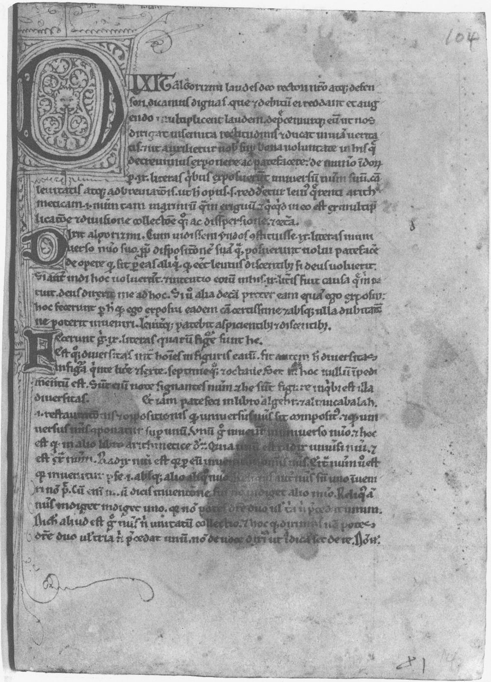 Dixit Algorizmi czyli Tako rzecze Al-chwarizmi lub Algoritmi de numero Indorum czyli Al-chwarizmi o rachunku