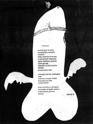 Jeden z wierszy Andrzeja Bulzackiego (ZLP) z tomiku Dojrzewanie w moim opracowaniu graficznym.