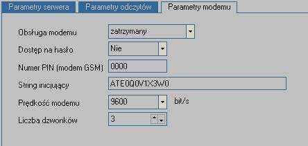 4.4 Opis parametrów modemu Id Parametr Opis parametr uruchamiający obsługę modemu PSTN lub CSD (pracującego na linii komutowanej lub GSM) przez moduł MKi2-sm 1 Obsługa modemu 2 Dostęp na hasło