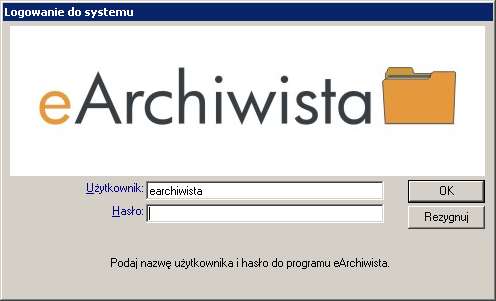 Można anulować żądanie podania klucza licencji przyciskiem Anuluj wówczas system pozwoli na kontynuowanie pracy w trybie demonstracyjnym i zapisanie do archiwum do 15-tu dokumentów.