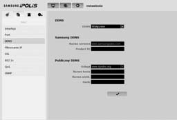 ekran konfiguracji Port 1. Z menu Setup wybierz kartę <Sieć ( )>. 2. Kliknij opcję <Port>. 3. Wypełnij każdą pozycję menu Port zgodnie z wymogami.