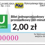 W strefie taryfowej C bilet czasowy (90 minutowy) cena 7,20 zł (3,60 zł bilet ulgowy). Poniżej przedstawiamy wzory nowych biletów.