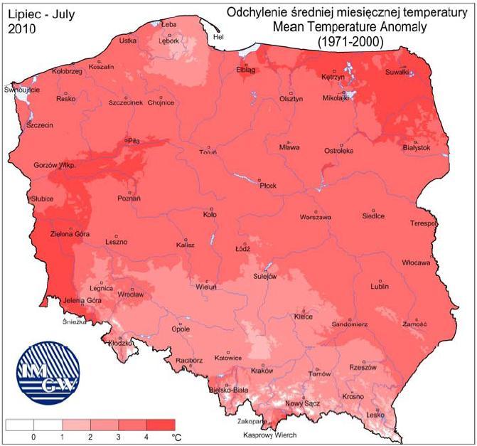 CLIMATE VARIABILITY air temperature Mean air temperature - July