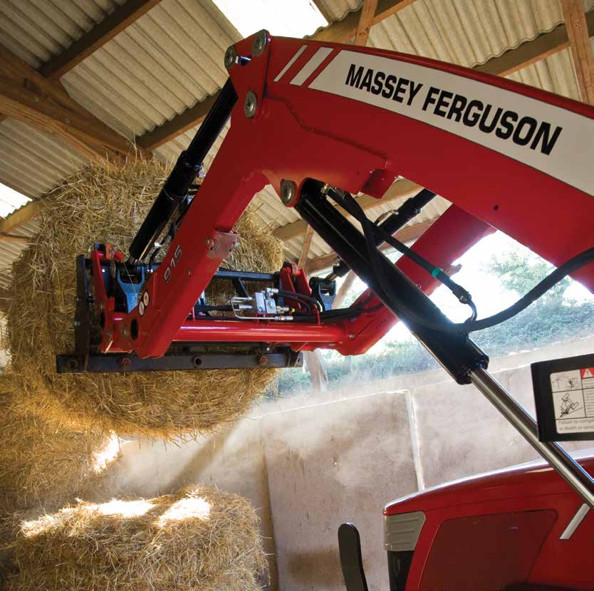 18 www.masseyferguson.com Ciągnik Massey Ferguson wyposażony w ładowacz czołowy sprawi, że prace wykonywane codziennie będą łatwiejsze niż do tej pory.