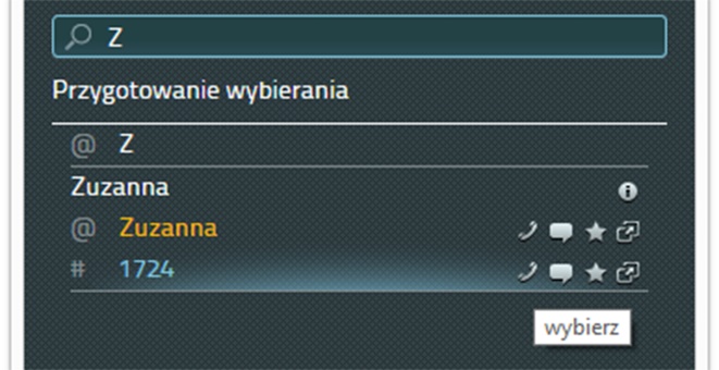 Zakończenie udostępniania aplikacji można wykonać przez kliknięcie na przycisk Zakończ lub zakończenie połączenia.