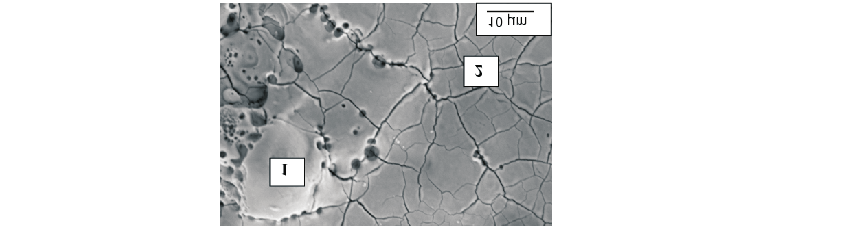 668 Fig. 3. SEM images of the surface after laser shock peening; (a) periphery, arrow indicates direction of the molten material flow and (b) the central part of the treated area Fig. 4.