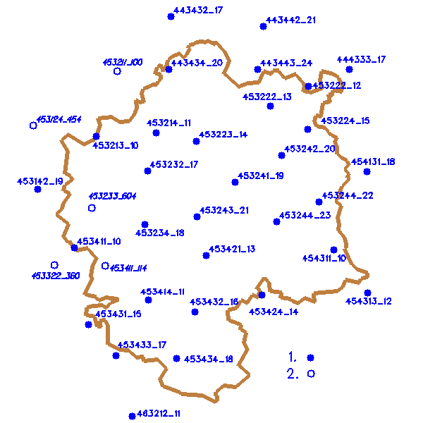 Uzyskane w tabeli 1 wartości wskazują, że optymalną jednoetapową transformacją współrzędnych płaskich między układami 1965 i 2000 dla badanego obszaru powiatu oleśnickiego jest transformacja