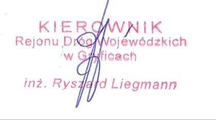 1) Miejsce i termin składania ofert: Rejon Dróg Wojewódzkich w Gryficach ul. Piłsudskiego 18, 72-300 Gryfice Termin składania ofert upływa w dniu 23.12.2015 r. o godz.