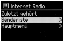 Aby zamknąć menu nacisnąć przycisk MENU 11. Jak obsługiwać radio internetowe Przegląd Menu radio internetowe - W trybie Radio internetowe nacisnąć przycisk MENU 11.