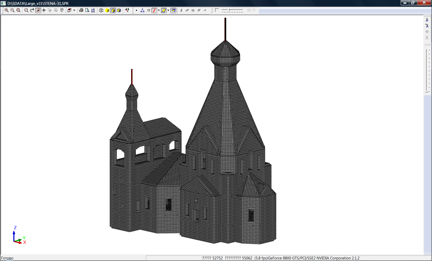 Model obliczeniowy cerkwi 316 509