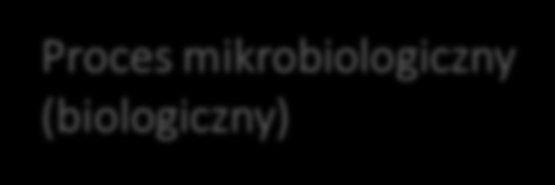 Proces Biogaz (CH 4, CO 2 ) Biomasa (mokra) obornik, gnojowica, org. pozostałości roślin energetycznych, etc.