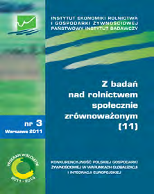 Raporty Programu Wieloletniego 2011-2014 Konkurencyjność polskiej gospodarki żywnościowej w warunkach globalizacji i integracji europejskiej Program Wieloletni 2011-2014 jest realizowany przez