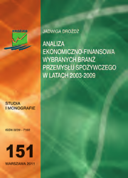 Seria: Studia i Monografie Handel zagraniczny produktami rolno-spożywczymi w latach 1995-2009, nr 152 Autor: Jadwiga Seremak-Bulge (red. nauk.) ISSN: 0239-7102 Rok wyd. 2011, 339 s.