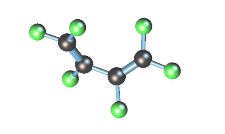 Isomeric effect 50 45 C 4 F 6 Total cross section [10 - m 2 ] 35 30 25 15 hexafluoro-2-butyne