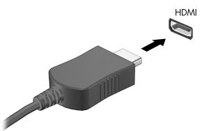 Korzystanie z portu HDMI (tylko wybrane modele) Wybrane modele komputerów są wyposażone w port HDMI (High Definition Multimedia Interface).