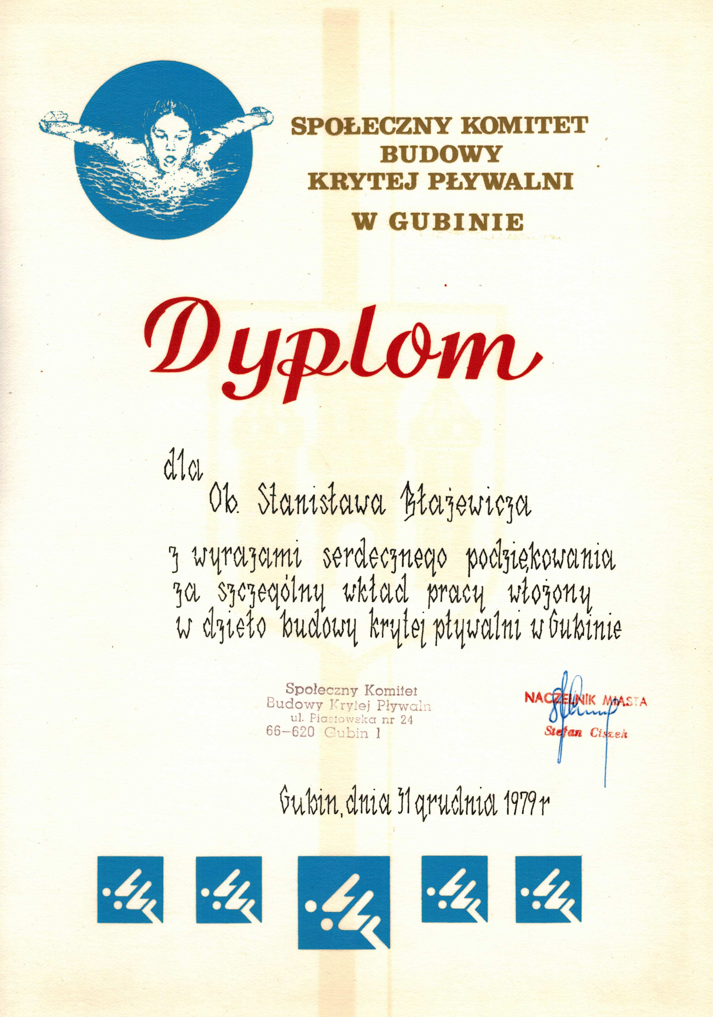 Gubin i okolice - Biuletyn SPZG 53 p³ywalni zainteresowa³ dyrektora Kasowskiego tym tematem - a mo e w Gubinie kryta p³ywalnia?