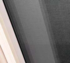 AKCESORIA DO OKIEN AKCESORIA ZEWNĘTRZNE MARKIZA AMW Mechanizm markizy ukryty jest pod górną częścią oblachowania okna. AMZ Montowana na zewnętrznej części oblachowania okna.