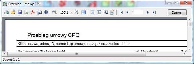 Aby ponownie edytować pozycje rozliczenia CPC kliknij symbol na Edycji w górnym pasku ikon, lub kliknij myszką dwukrotnie wybraną pozycję, lub na aktywnej tabeli rozliczeń wciśnij klawisz spacji.