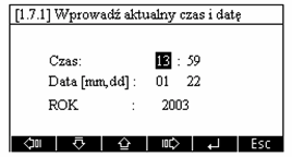 STRONA 13 Opis menu Parametrów serwisowych.