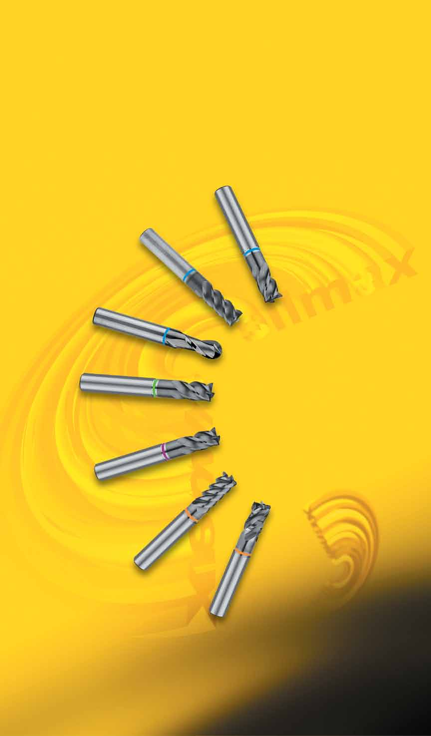 FRESE PER LA LAVORAZIONE DI, INCONEL E LEGHE DI TITANIO END MILLS FOR MACHINING STAINLESS STEEL INCONEL AND