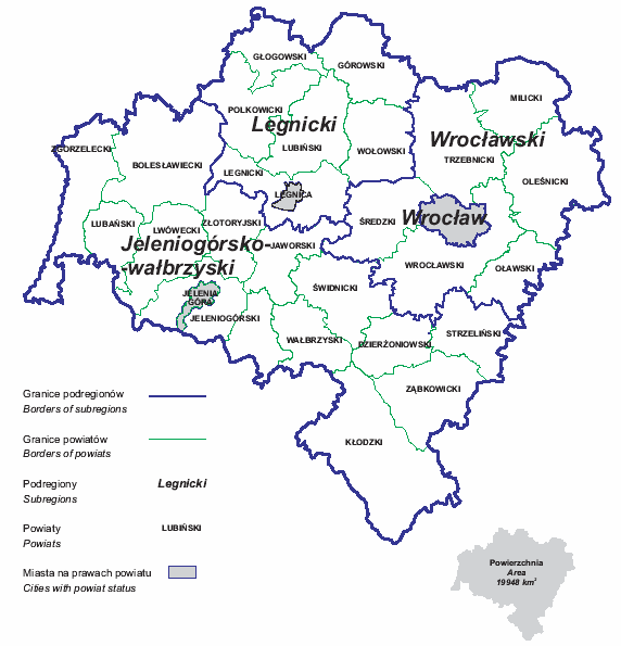 terytorialnych w województwie dolnośląskim.