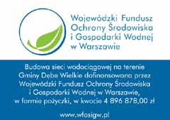 INWESTYCJE BUDOWĄ SIECI WODOCIĄGOWEJ NA TERENIE GMINY DĘBE WIELKIE. Z uwagi na sprzyjające warunki atmosferyczne (łagodna tegoroczna zima) kontynuowano prace związane z budową sieci wodociągowej.