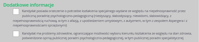 Rejestracja kandydata Gdy na początku rejestracji zaznaczono opcję, że kandydat nie posiada numeru PESEL należy w kroku 2 uzupełnić dodatkowo rodzaj, serię i numer dokumentu tożsamości. Ważne!