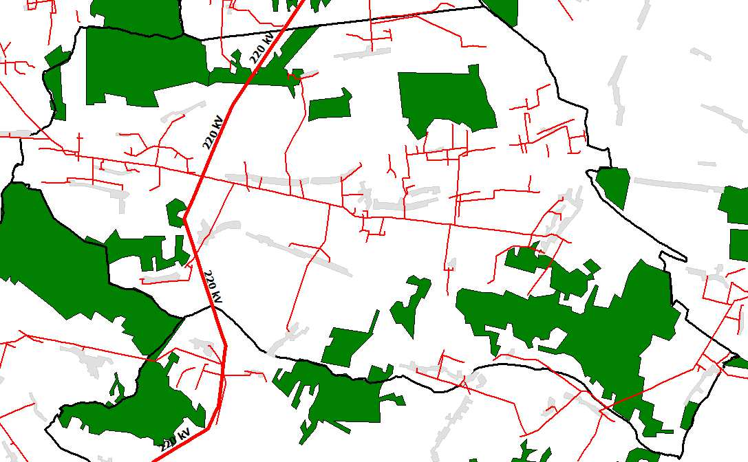 W przypadku tworzenia na terenie gminy nowych obszarów zabudowy nieposiadających linii elektroenergetycznych, to w przypadku nie ujęcia tych terenów planami inwestycyjnymi przedsiębiorstwa