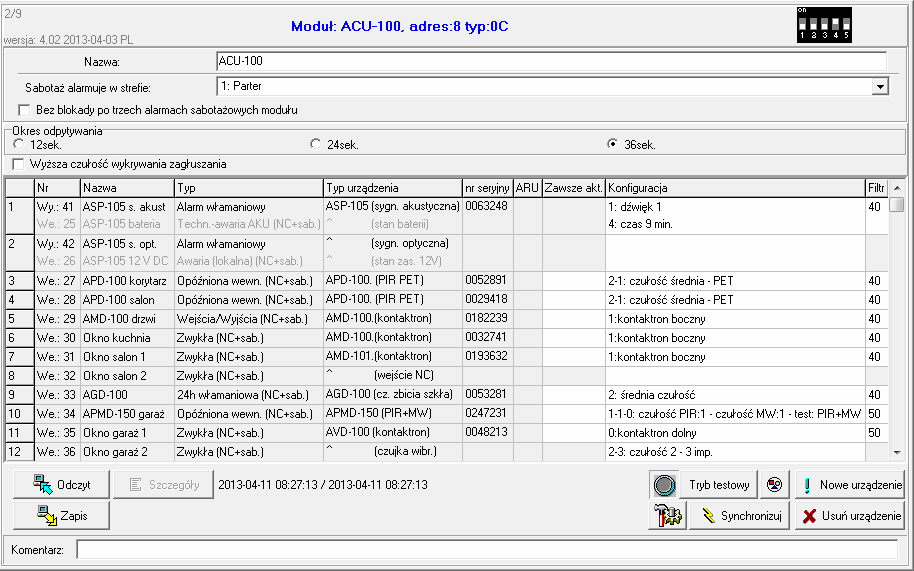 ACU-100 SATEL 35 11.