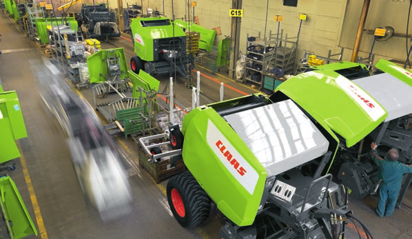 Nowoczesna technologia produkcji w firmie z tradycjami. Zakłady CLAAS w Metz są dziś z ponad 4.000 pras rocznie, największym producentem pras w Europie.
