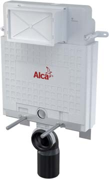 Podtynkowe systemy instalacyjne 9 A100/850 Alcamodul Spłuczka podtynkowa do zabudowy ciężkiej 125 mm PODTYNKOWE SYSTEMY INSTALACYJNE WC Ilość (pakowanie) Wymiary (sztuka) Waga (sztuka) Małe/duże