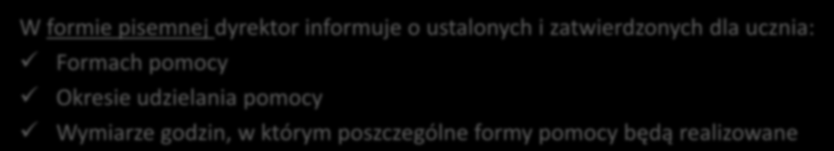 O CZYM DYREKTOR INFORMUJE RODZICÓW UCZNIÓW?