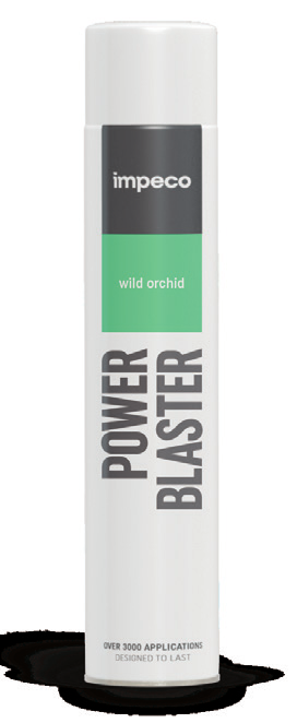 ODŚWIEŻACZE POWIETRZA POWERSPRAY 750 ML RĘCZNE Odświeżacze z serii Impeco Powerblaster to odświeżacze pod ciśnieniem, do użytku ręcznego, zawierają do 15% olejków zapachowych, co sprawia, że raz