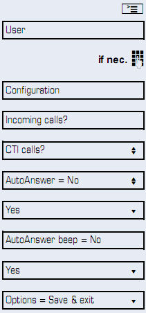 Połączenia CTI (Computer Telephony Integration) Sygnał dźwiękowy przy automatycznym odebraniu Jeśli korzystasz z aplikacji CTI (takich jak Outlook) do wykręcania numerów w przypadku włączenia opcji