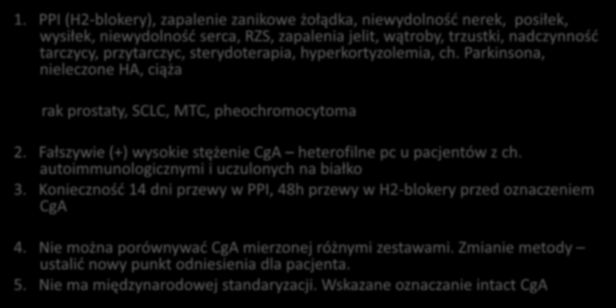 Chromogranina A WAŻNE 1.