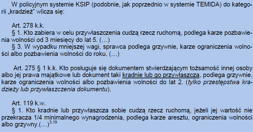 Kary za kradzież Pracujący nad zmianą kodeksu karnego posłowie nadzwyczajnej komisji sejmowej zmienili kwotę, od której drobną kradzież traktuje się surowiej z 250 zł na 400 zł.