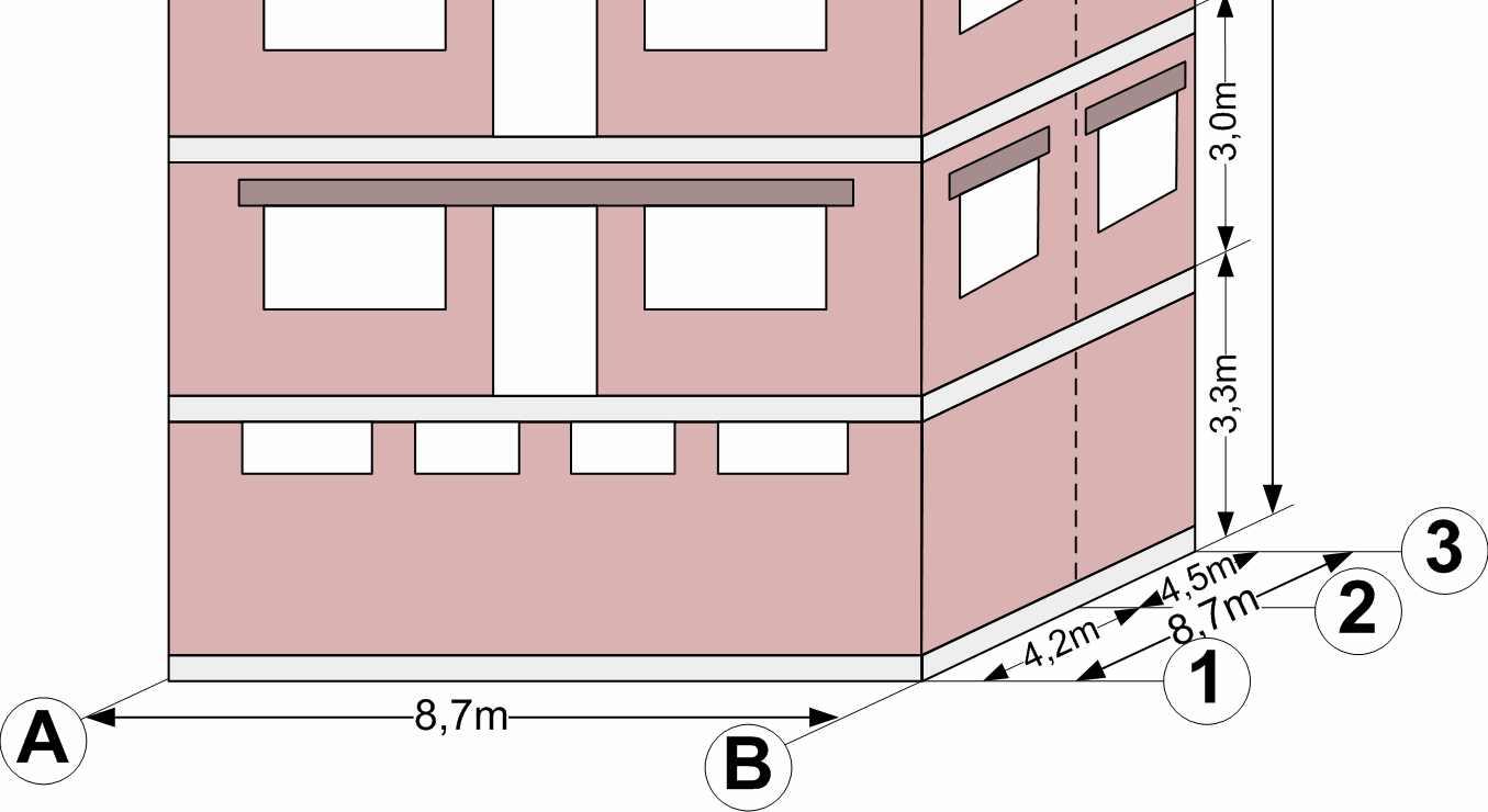 Rozprawa doktorska Dawid MROZEK 30 cm. Ściany działowe uwzględniono jako mur z cegły dziurawki o grubości 12 cm. Schody wykonane są jako żelbetowe. Grubość płyty spocznika i biegu wynosi 12 cm.