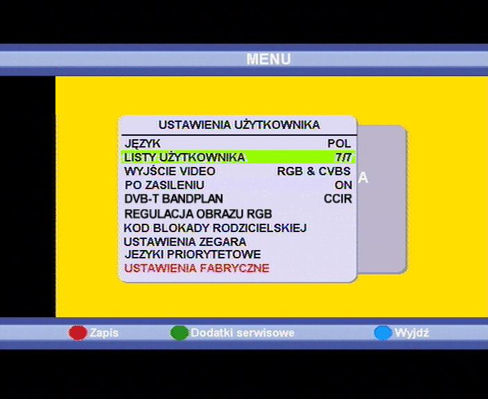 Strona 16 7. EDYCJA I SORTOWANIE LIST PROGRAMOWYCH W odbiorniku można edytować 8 własnych list programów. W liście głównej znajdują się wszystkie zaprogramowane kanały według kolejności satelitów.