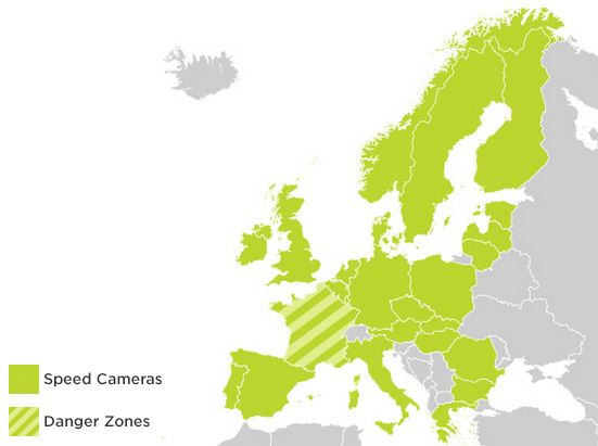 Usługa Fotoradary jest dostępna w następujących krajach: Andora Austria Belgia Bułgaria Chorwacja Czechy Dania Estonia Finlandia Niemcy Gibraltar Grecja Węgry Irlandia Łotwa Litwa Luksemburg Malta