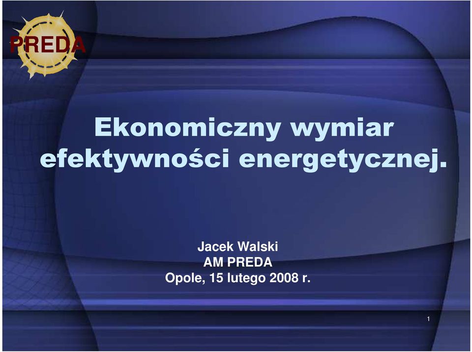 energetycznej.