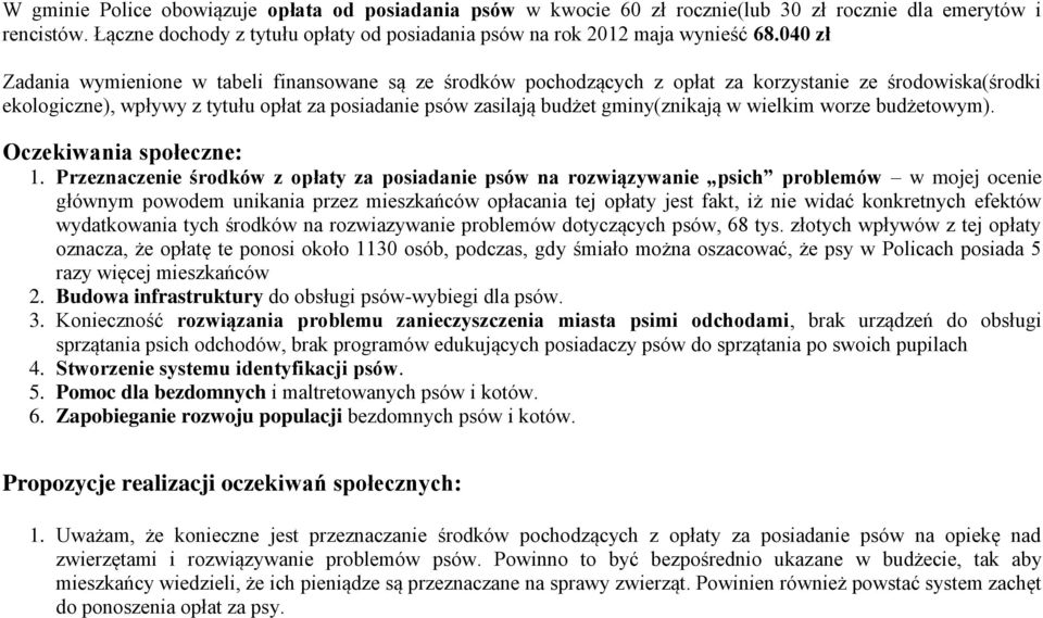 gminy(znikają w wielkim worze budżetowym). Oczekiwania społeczne: 1.