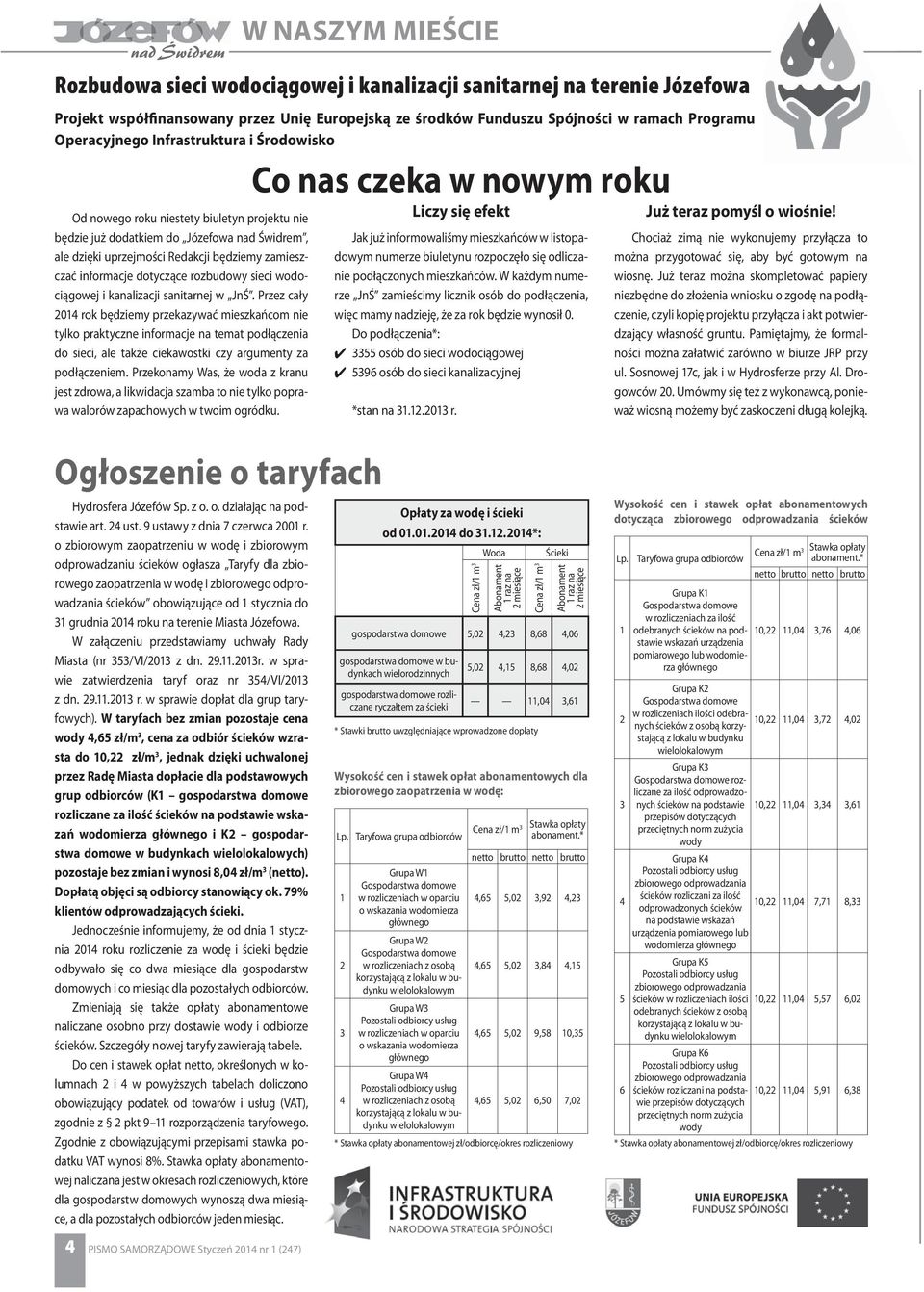 Przekonamy Was, że woda z kranu jest zdrowa, a likwidacja szamba to nie tylko poprawa walorów zapachowych w twoim ogródku.