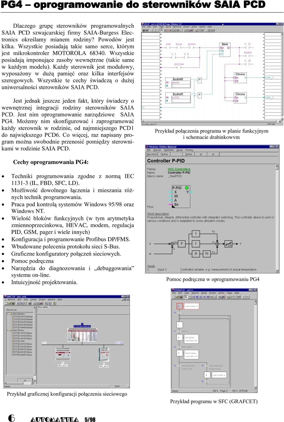 & & ( i schemacie drabinkowym Cechy oprogramowania PG4: 3 +4, 1131-3 (IL, FBD, SFC, LD). 0#' & #- nych technik programowania.