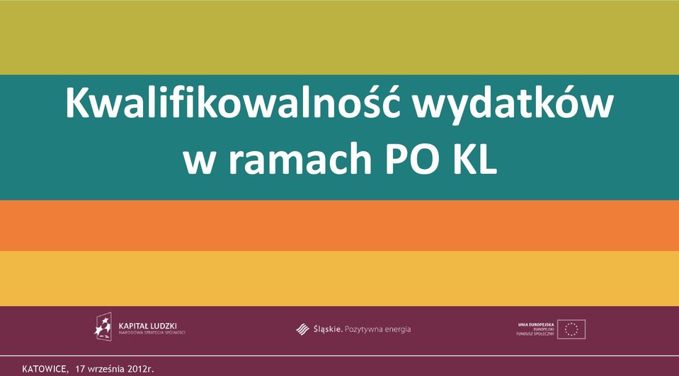 wydatków w ramach PO