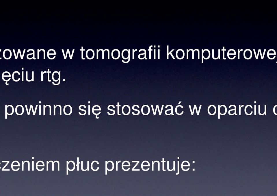 powinno się stosować w