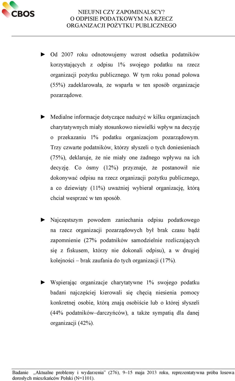 W tym roku ponad połowa (55%) zadeklarowała, że wsparła w ten sposób organizacje pozarządowe.