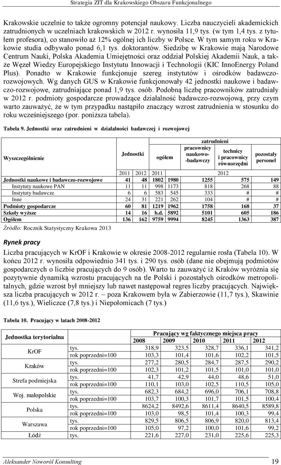 Siedzibę w Krakowie mają Narodowe Centrum Nauki, Polska Akademia Umiejętności oraz oddział Polskiej Akademii Nauk, a także Węzeł Wiedzy Europejskiego Instytutu Innowacji i Technologii (KIC InnoEnergy